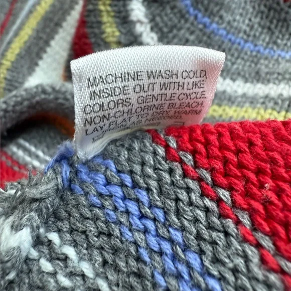 Hanna Andersson Gray + Multi Striped Sweater - Picture 8 of 8